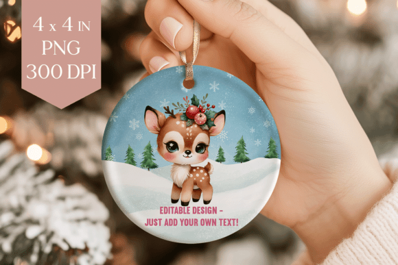Download Baby Deer Christmas Ornament PNG - Christmas Collection