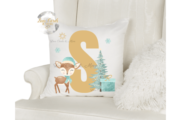 Download Cute Deer Christmas Alphabet Clipart - Christmas Collection