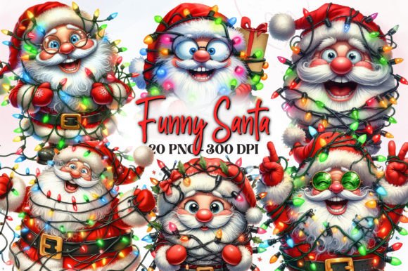 Download Funny Santa Claus Christmas Clipart - Christmas Collection