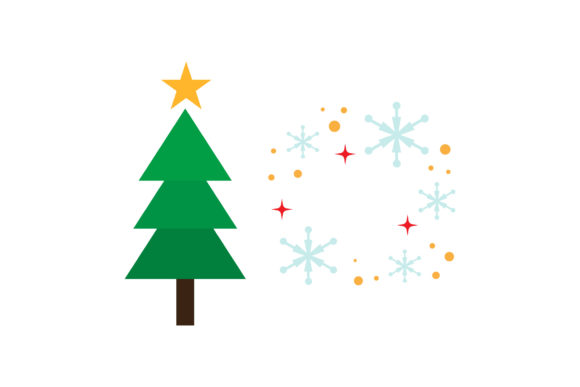Download Snowfall and Tree Set Christmas Vector - Christmas Collection