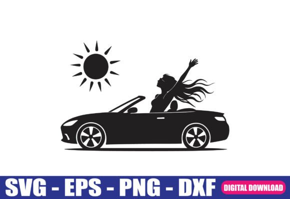 Download Summer Freedom Car SVG Cut File - Car svg Collection