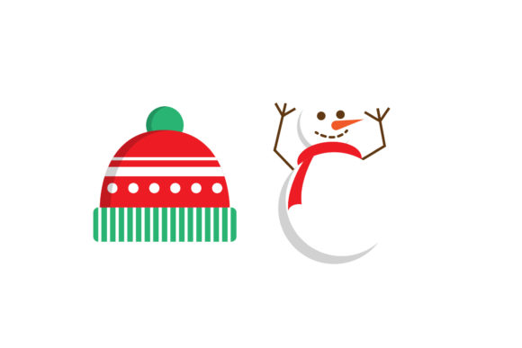 Download Hat and Snowman Christmas Vector Set - Christmas Collection