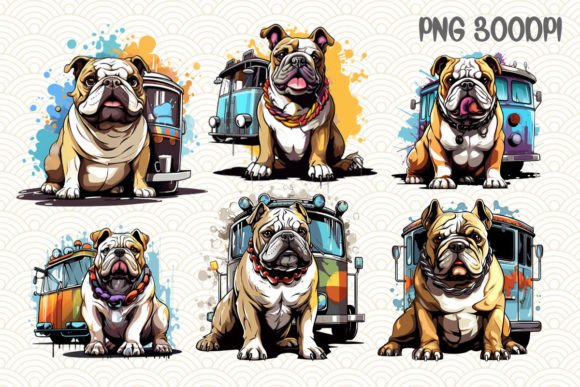 Download Bulldog Selling Coffee by the Car Bundle - Car bundle Collection