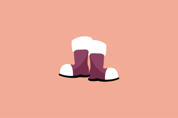 Download Christmas Beautiful Santa Shoes Vector - Christmas Collection