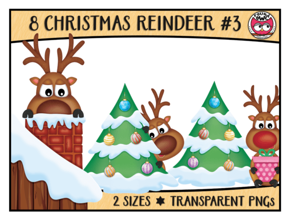 Download Christmas Reindeer Clipart #3 - Christmas Collection