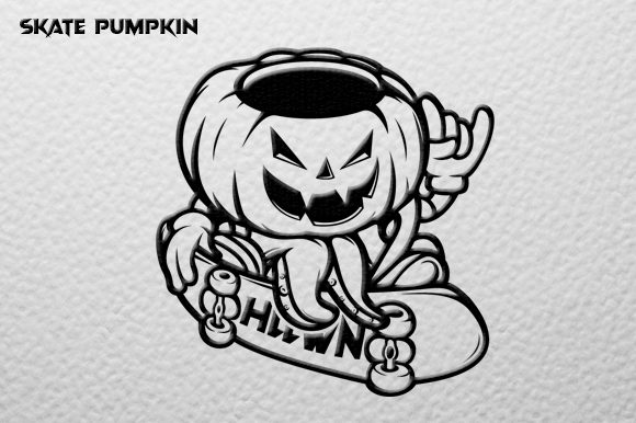 Download Pumpkin Skate Vector Graphic - Vector graphic Collection
